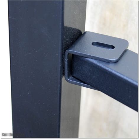 aluminum fence mounting brackets amazon|surface mount fence post bracket.